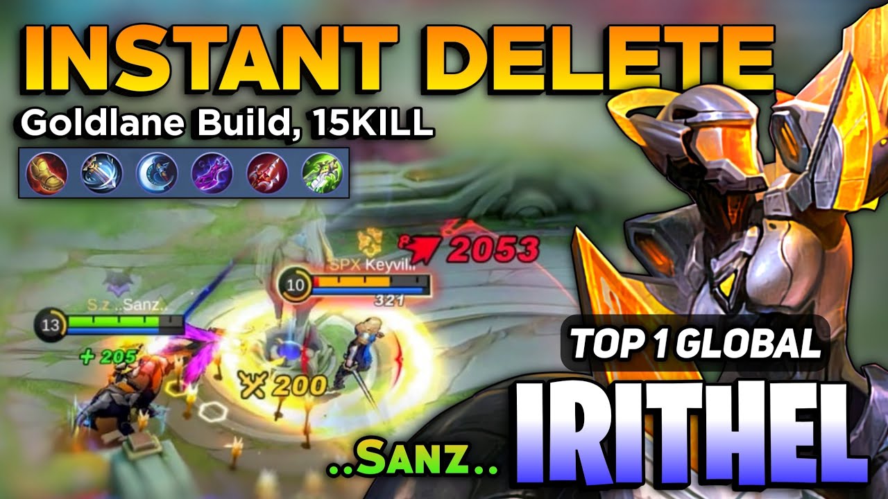 Insane Critical Irithel Goldlane Gameplay [ Top 1 Global irithel Best Build ] By ..Sanz.. - MLBB