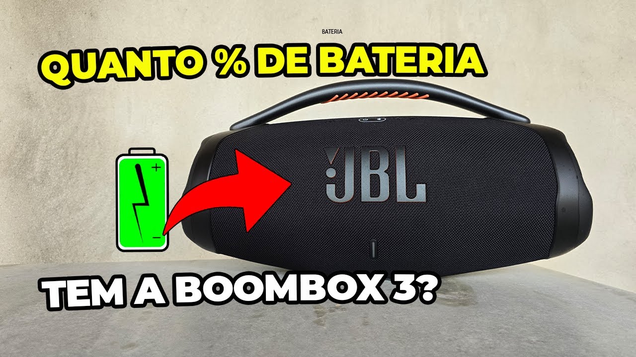 COMO SABER O NÍVEL DE BATERIA DA JBL BOOMBOX 3