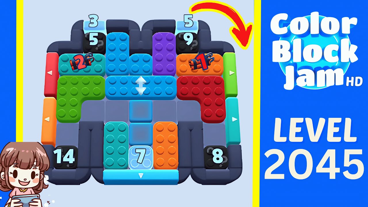 Color Block Jam Level 1148 (2045) Solution Walkthrough