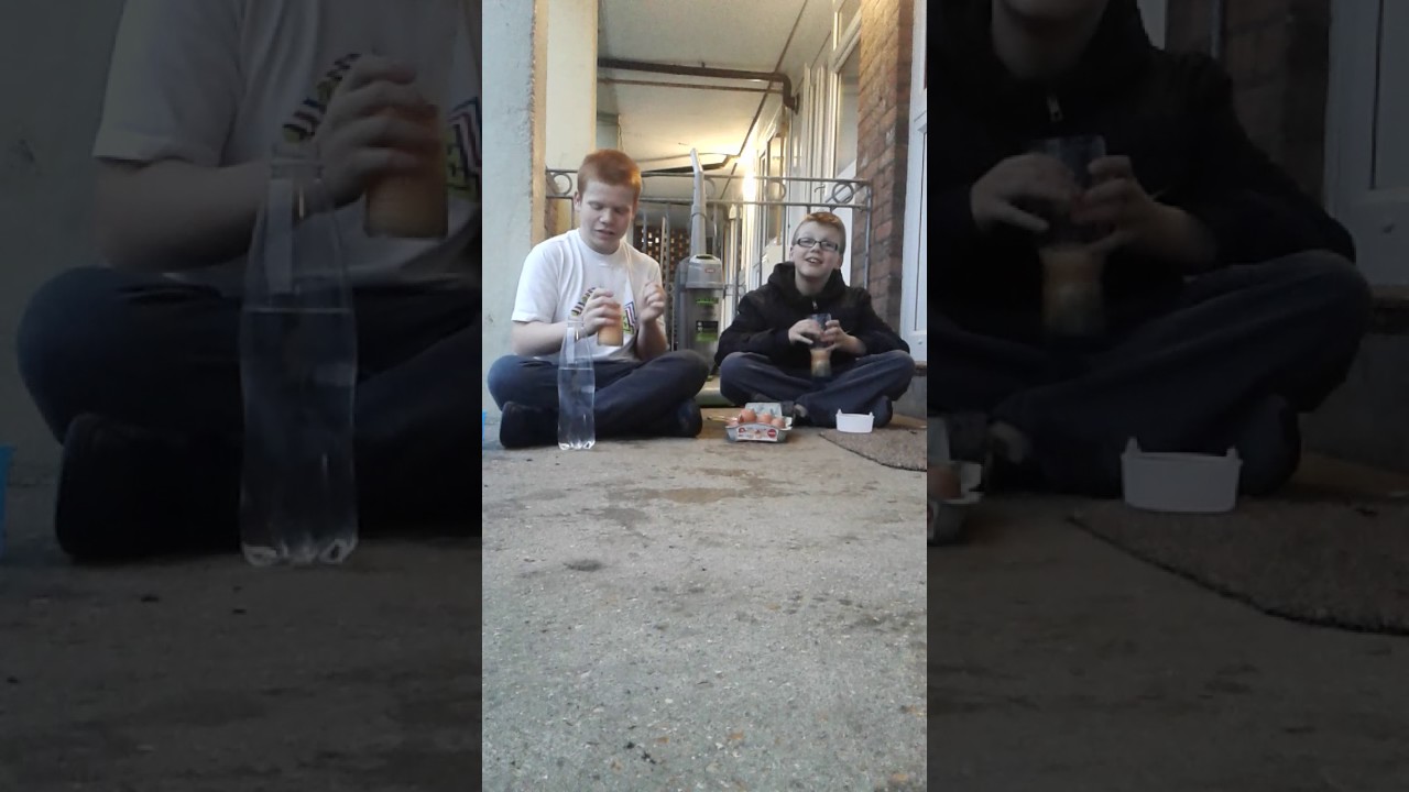 Raw egg challenge part 1 (sick alert)