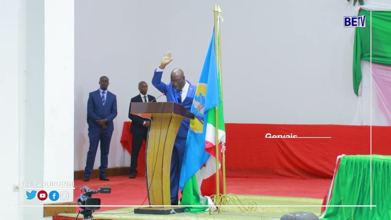 Gervais NDIRAKOBUCA, Umushikiranganji wambere ahejeje kurahira imbere y'Umukuru w'igihugu c'Uburundi