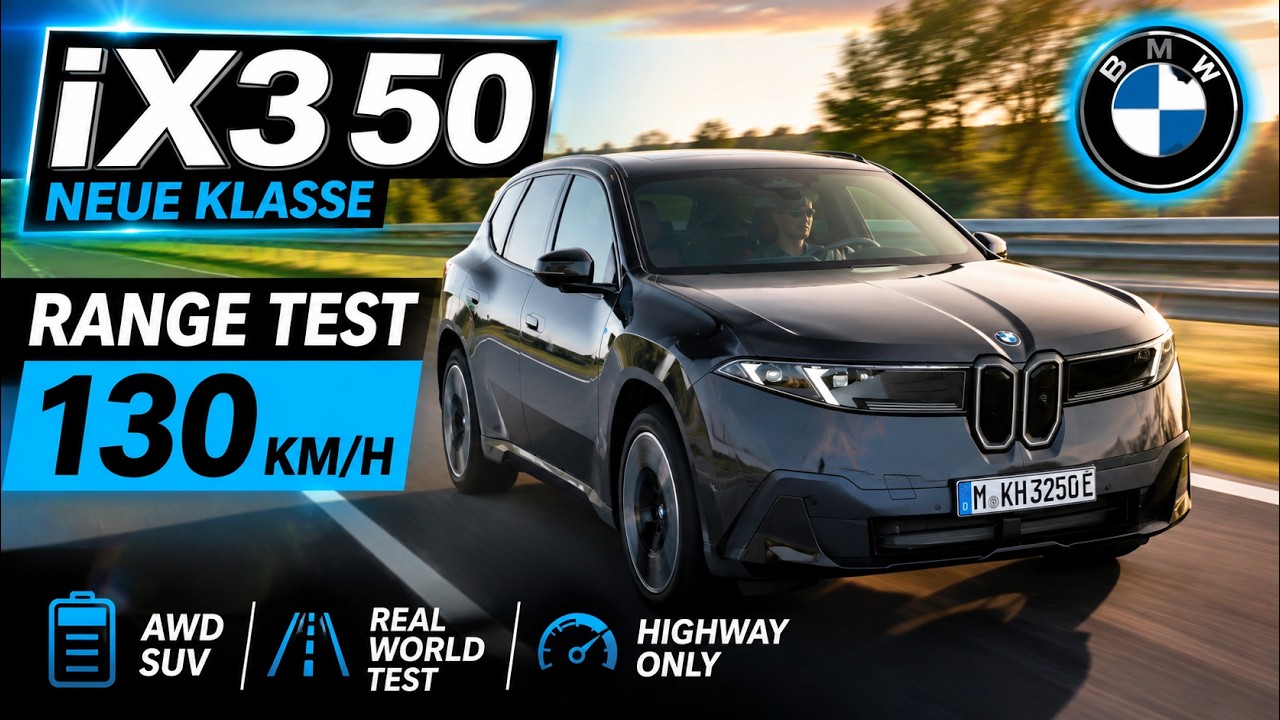 BMW iX3 xDrive50 (108 kWh) Range Test at 130 km/h (81 mph) &ndash; New class?