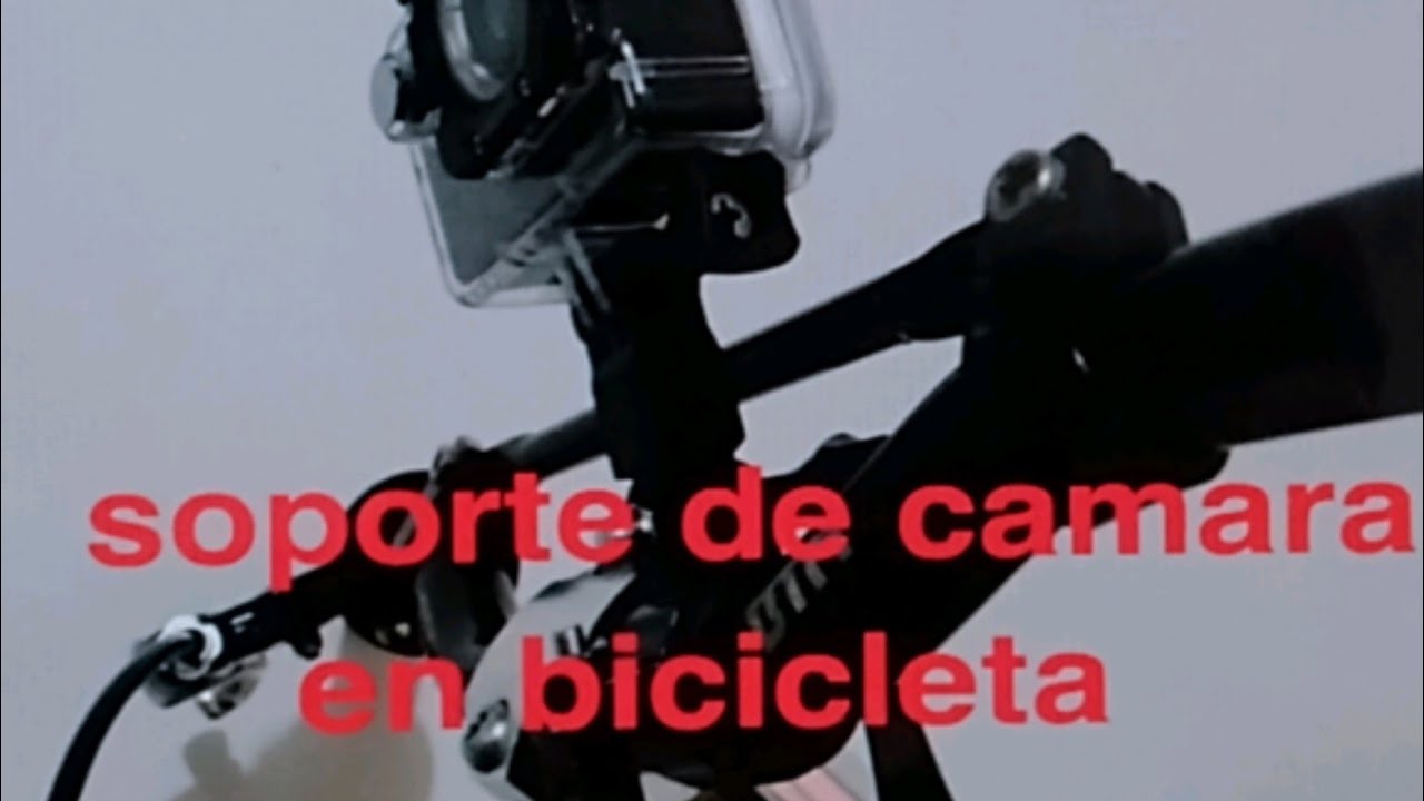 COMO COLOCAR SOPORTE DE CAMARA DE ACCION Y CELULAR EN BICICLETA