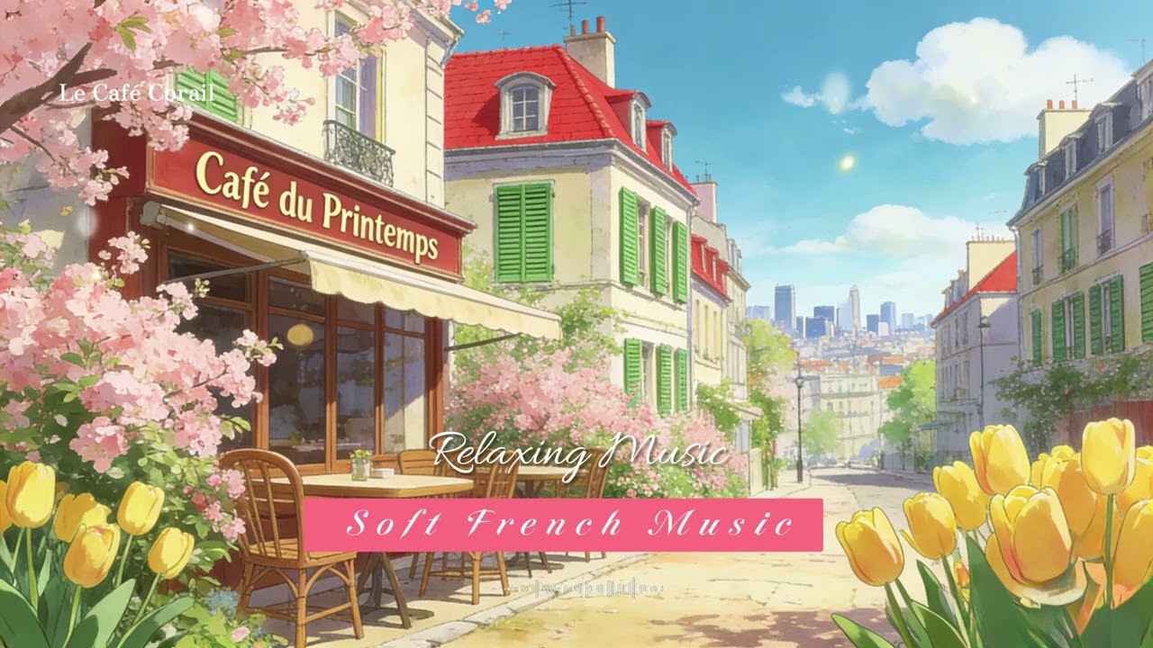 🌸 Relaxing Afternoon Tea In A 🇫🇷 Parisian Park With Soft Accordion Harmonies 🌸 #relaxingmusic