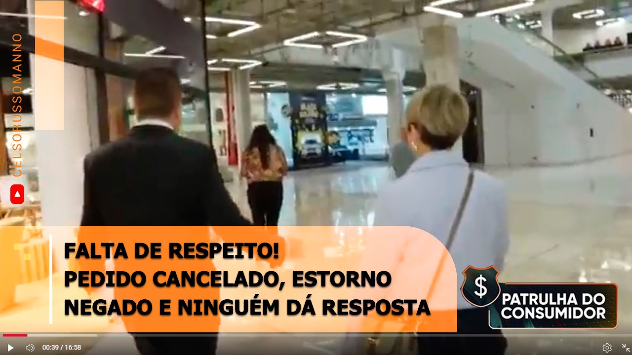 FALTA DE RESPEITO! Pedido cancelado, estorno negado e ninguém dá resposta