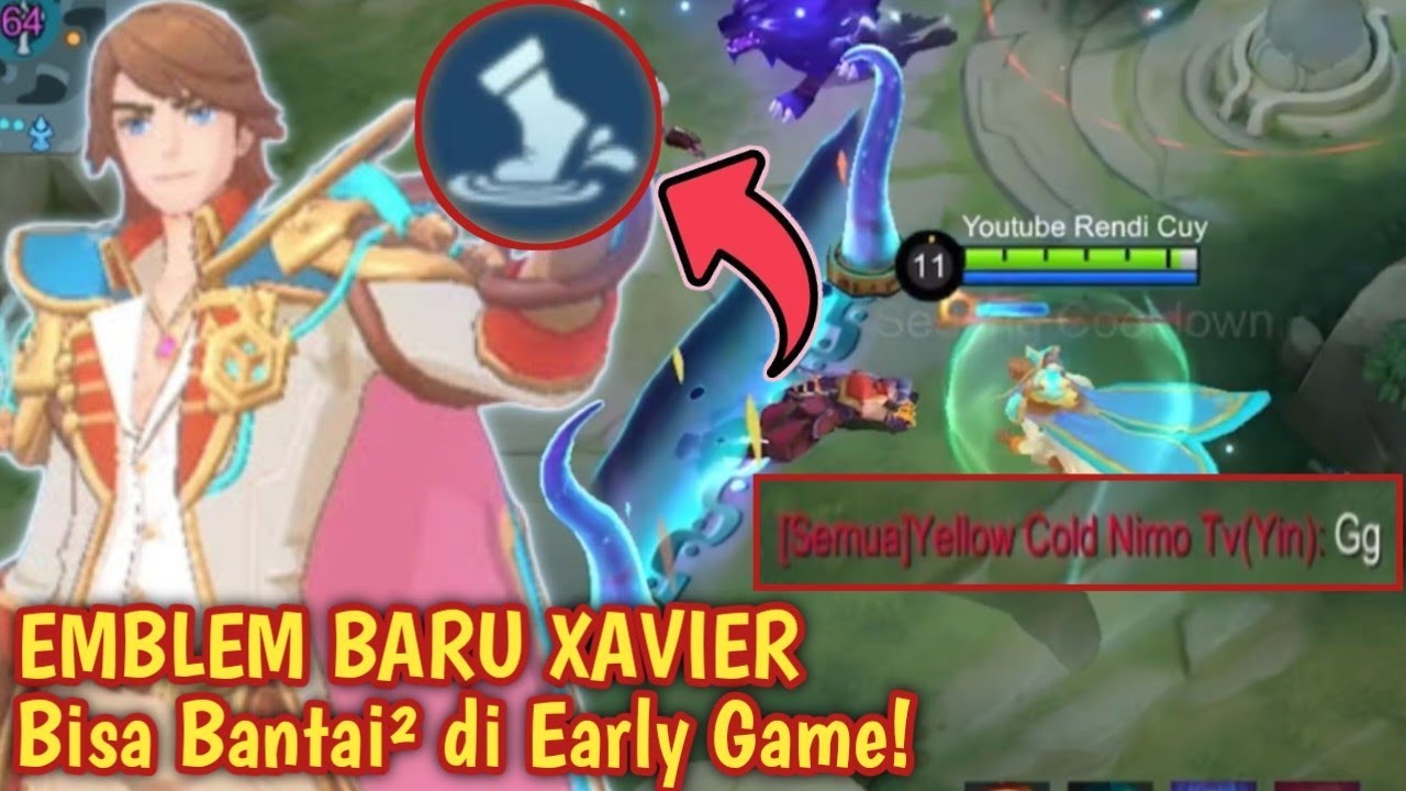 XAVIER KU DIPUJI GG SAMA MUSUH! KARNA ROTASI NYA YG AGRESIF DARI AWAL BISA BANTAI! BUILD BARU XAVIER