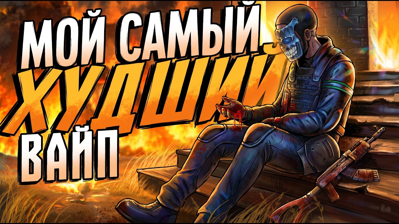 МОЙ САМЫЙ ХУДШИЙ ВАЙП ЗА 16.000 ЧАСОВ В РАСТ/RUST