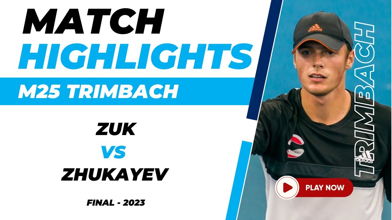 Tennis Match Highlights | Beibit Zhukayev Vs Kacper Zuk | ITF M25 Trimbach Singles | 2023
