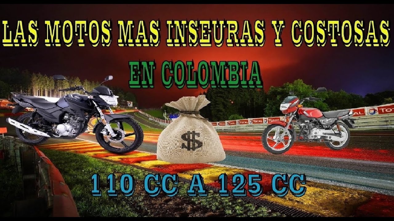 MOTOS MAS INSEGURAS Y COSTOSAS EN COLOMBIA DE 110 CC A LOS 125 CC 2021