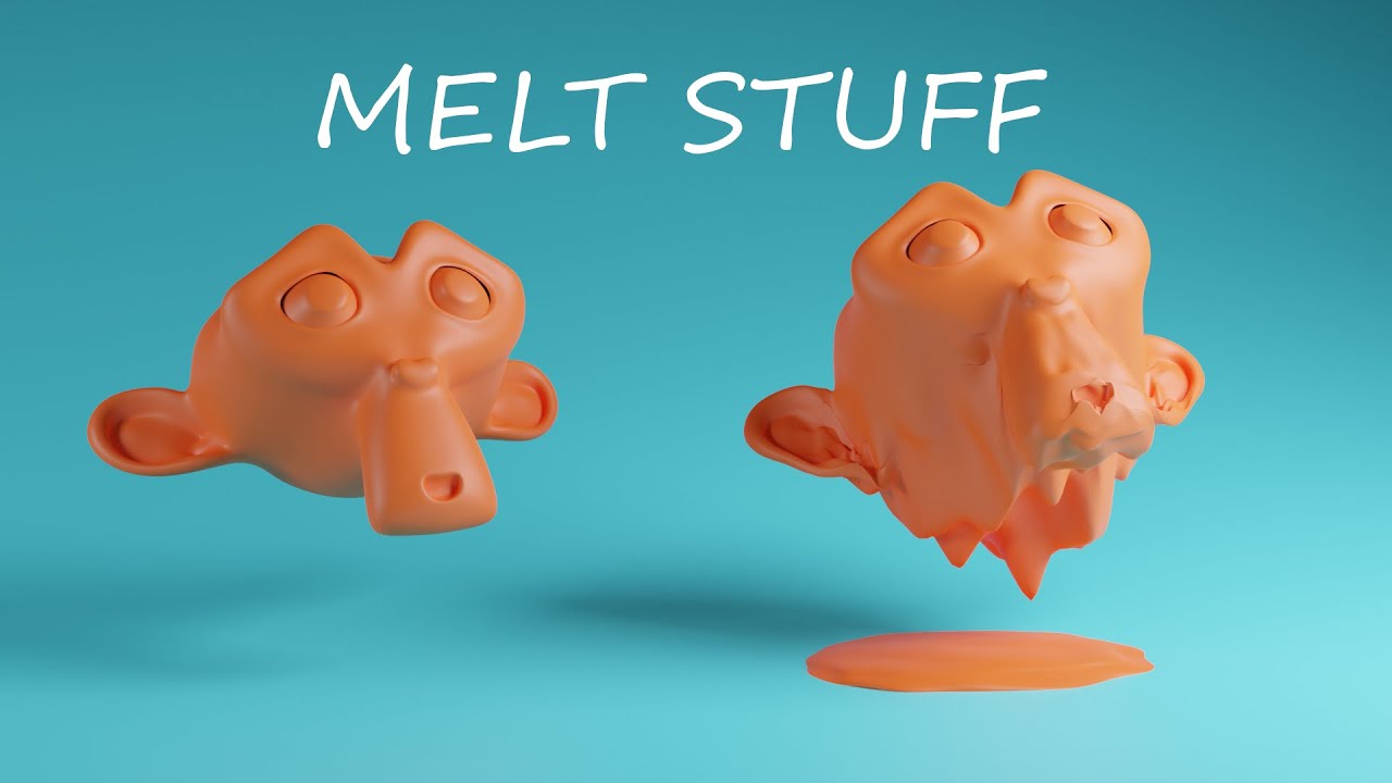 Melt objects in Blender 2.8 (using shape keys) Easy