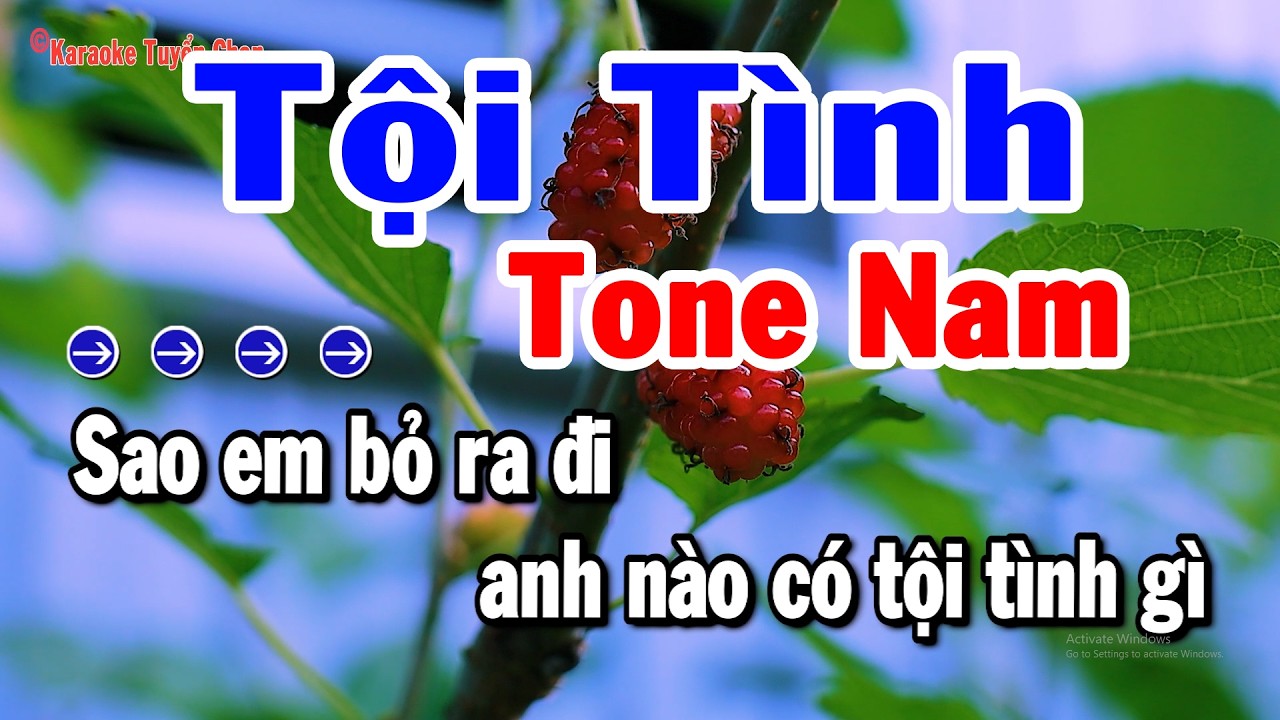 Karaoke Tội Tình Tone Nam Nhạc Sống Beat Chuẩn Nhất 2026 | Karaoke Tuyển Chọn
