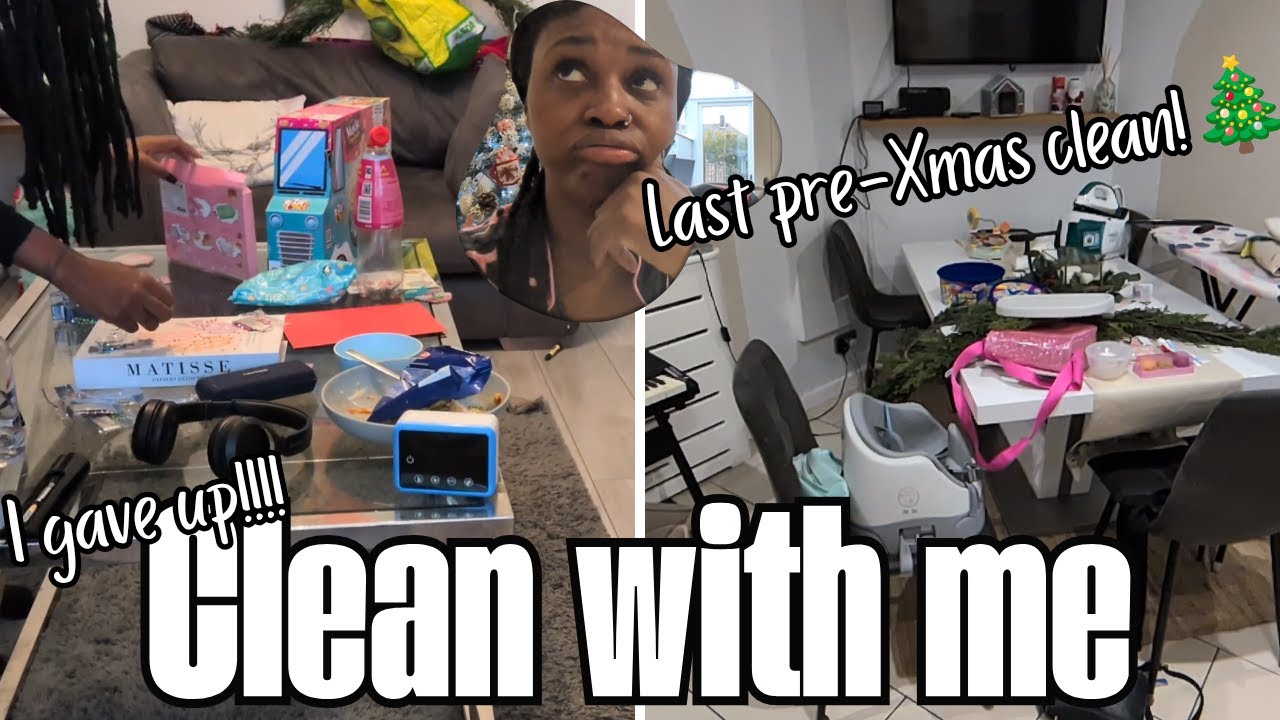 LAST CHRISTMAS CLEAN… I Tried 😩🎄 | Real Life, Broken Dustpan & Festive Chaos