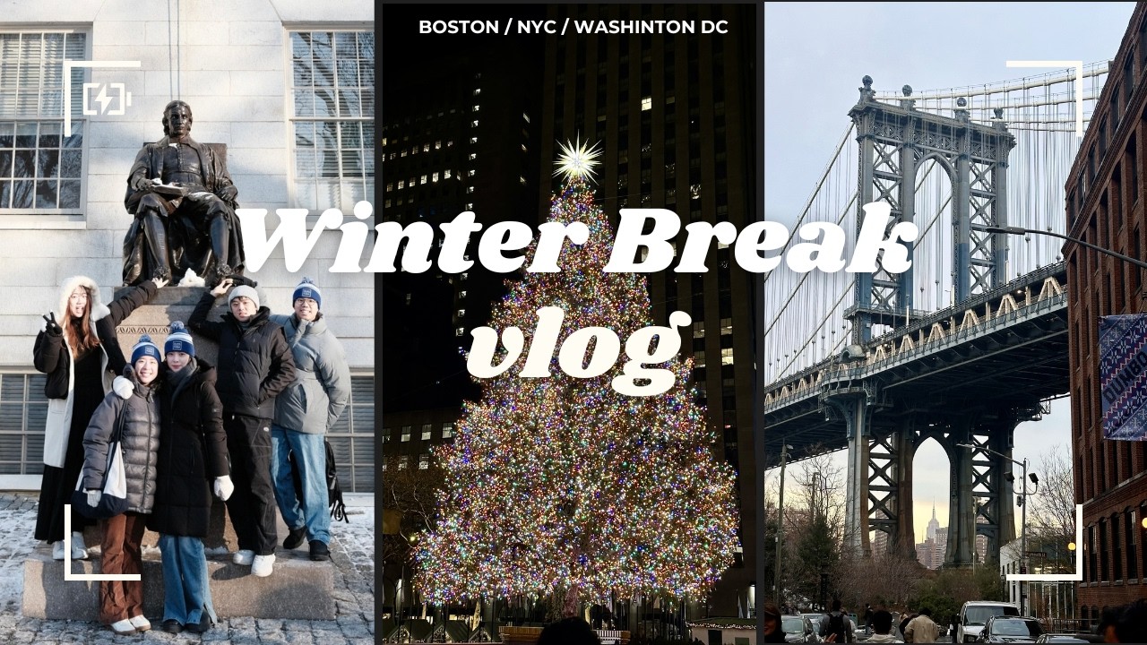 美國留學生VLOG🇺🇸 Boston/NYC🗽/Washington DC