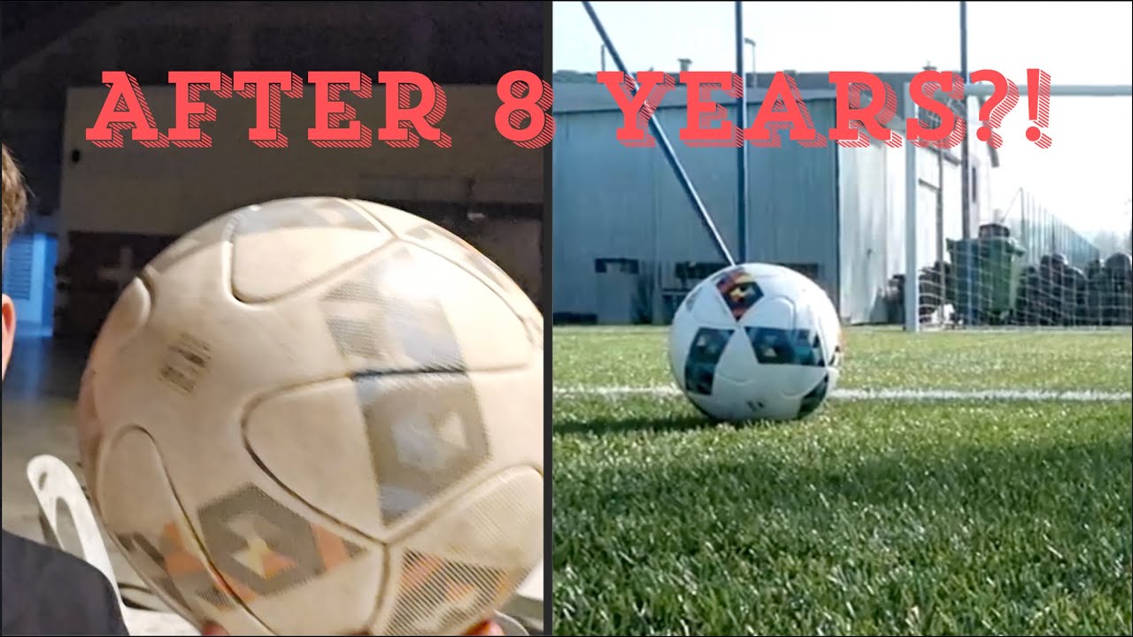 The Same Ball After 8 Years?! | Son vs Dad Football / Soccer Challenge