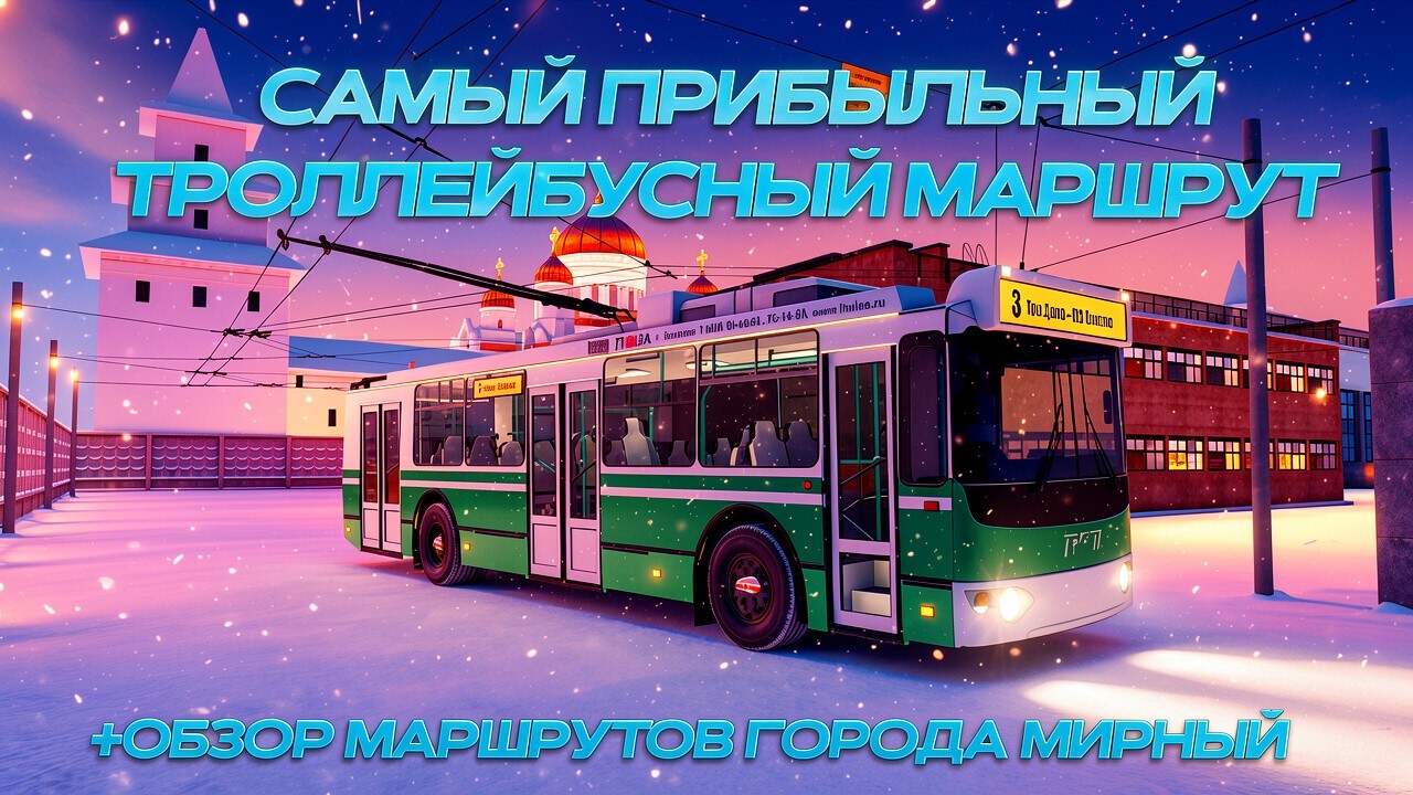 ВОДИТЕЛЬ ТРОЛЛЕЙБУСА В МИРНОМ! САМЫЙ ПРИБЫЛЬНЫЙ ТРОЛЛЕЙБУСНЫЙ МАРШРУТ? ГАЙД ПО РАБОТЕ МТА ПРОВИНЦИЯ!