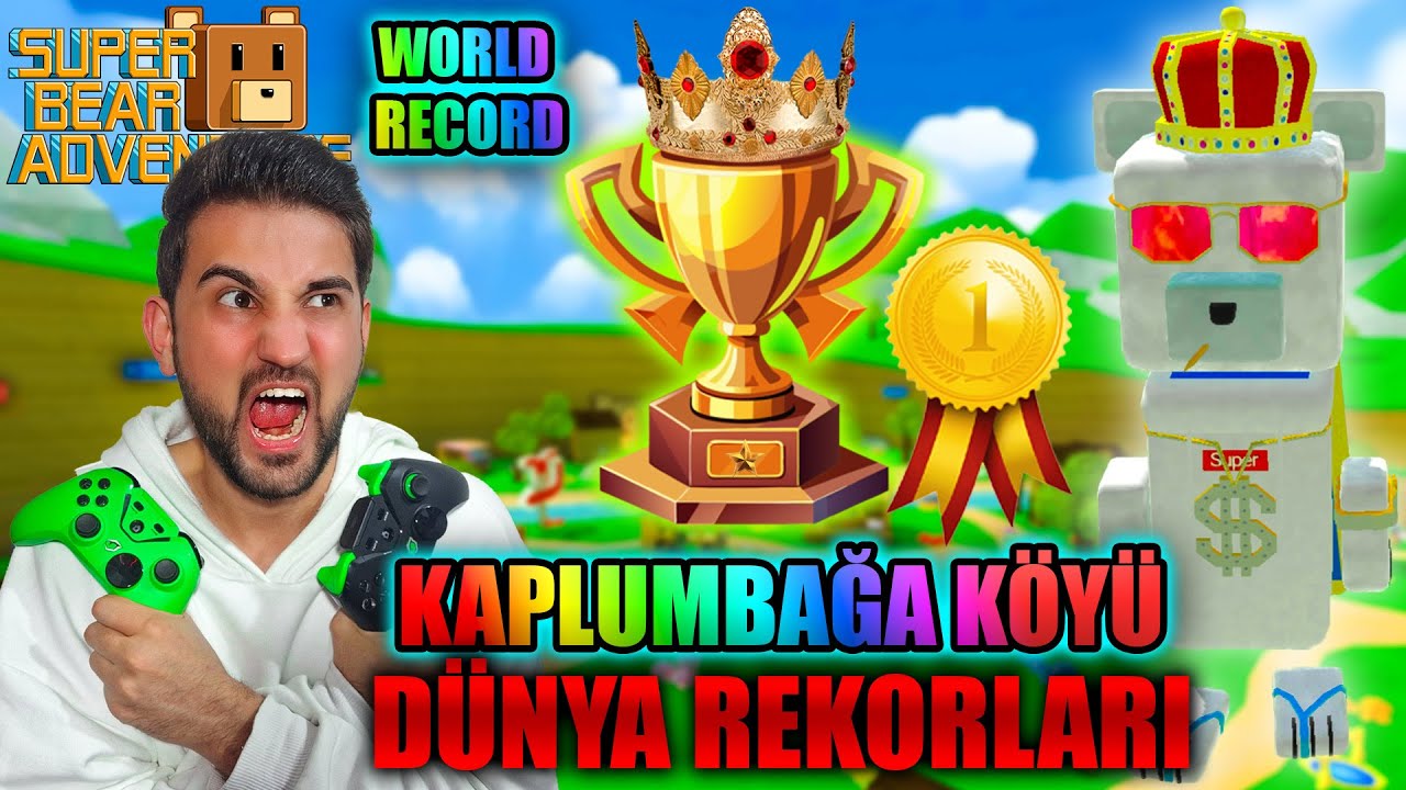 Kaplumbağa Köyü SPEEDRUN DÜNYA REKORLARI - BÜTÜN REKORLAR! | Super Bear Adventure Multiplayer