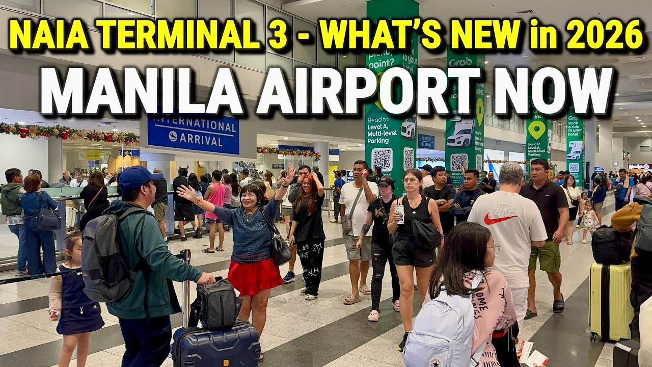 Philippines MANILA AIRPORT UPDATE 2026! 🇵🇭 NAIA Terminal 3 - New Food Court, Restaurants Tour