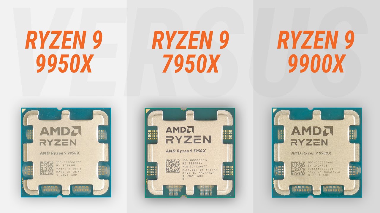 Ryzen 9 9950X vs Ryzen 9 7950X vs Ryzen 9 9900X w/ RTX 4090: Test in 9 games at 1080p