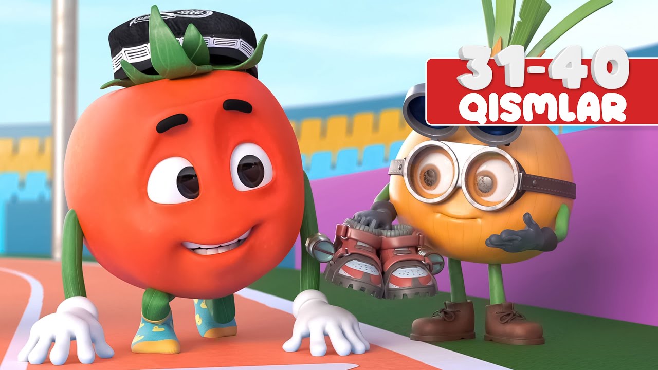 🍅 Pomidor Do’ppi | Bolalar uchun multfilm | Qismlar to'plami 31-40