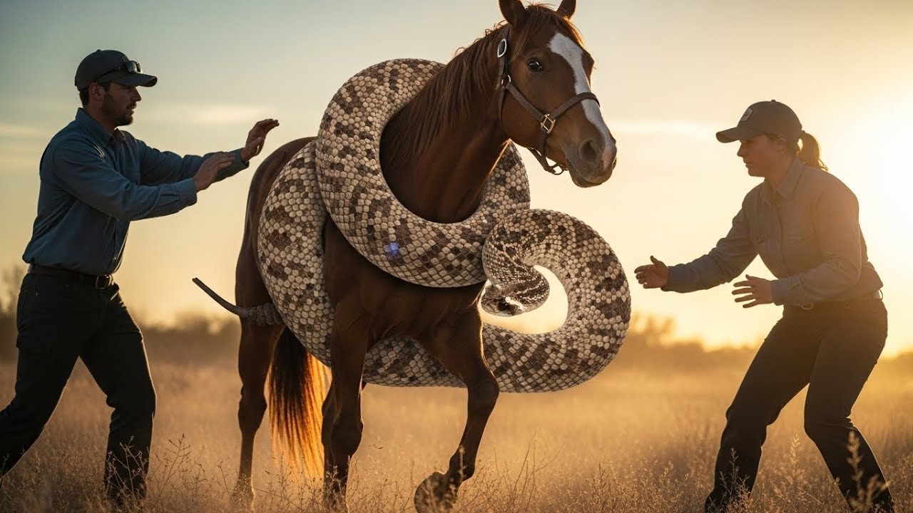 Epic Animal Rescue in Arizona: Horse vs Giant Rattlesnake