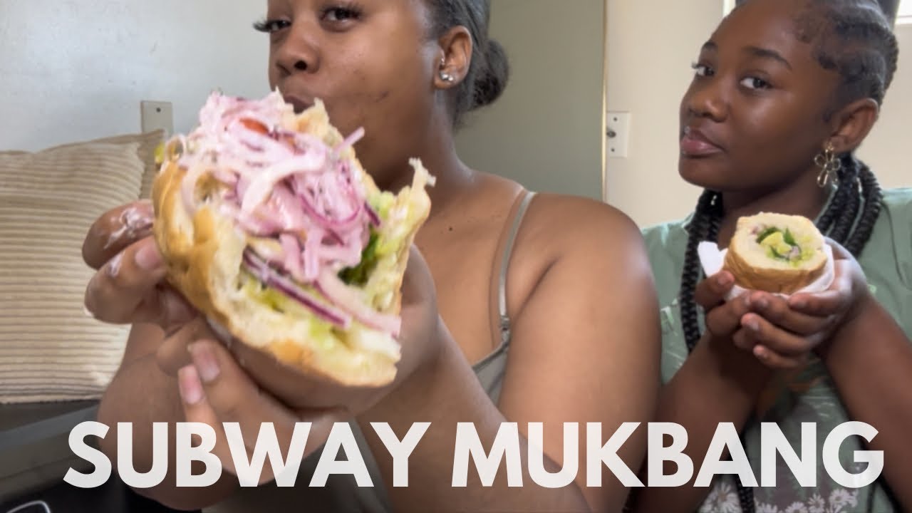 SUBWAY мукбанг *беспорядочная еда*