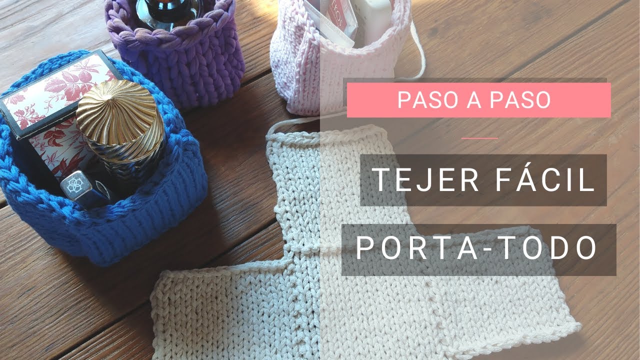 Tejer porta todo cubo almacenaje en 🏠Casa en Confinamiento 💡Ideas