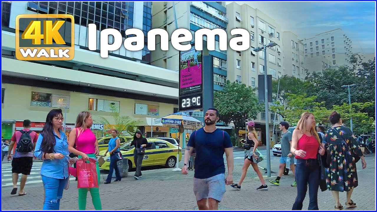 【4K】WALK 🇧🇷 IPANEMA | Rio de Janeiro BRAZIL 2023 Av PIRAJA