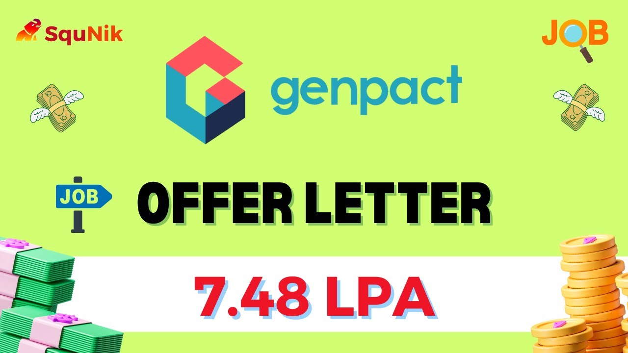 Genpact Offer Letter 7.48 LPA | SquNik