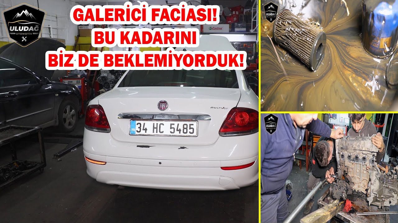 GALERİDEN SAĞLAM DİYE ALDIĞI ARABA TONLA MASRAF ÇIKARDI! (Fiat Linea 1.3 Multijet  Motor Rektifiye)