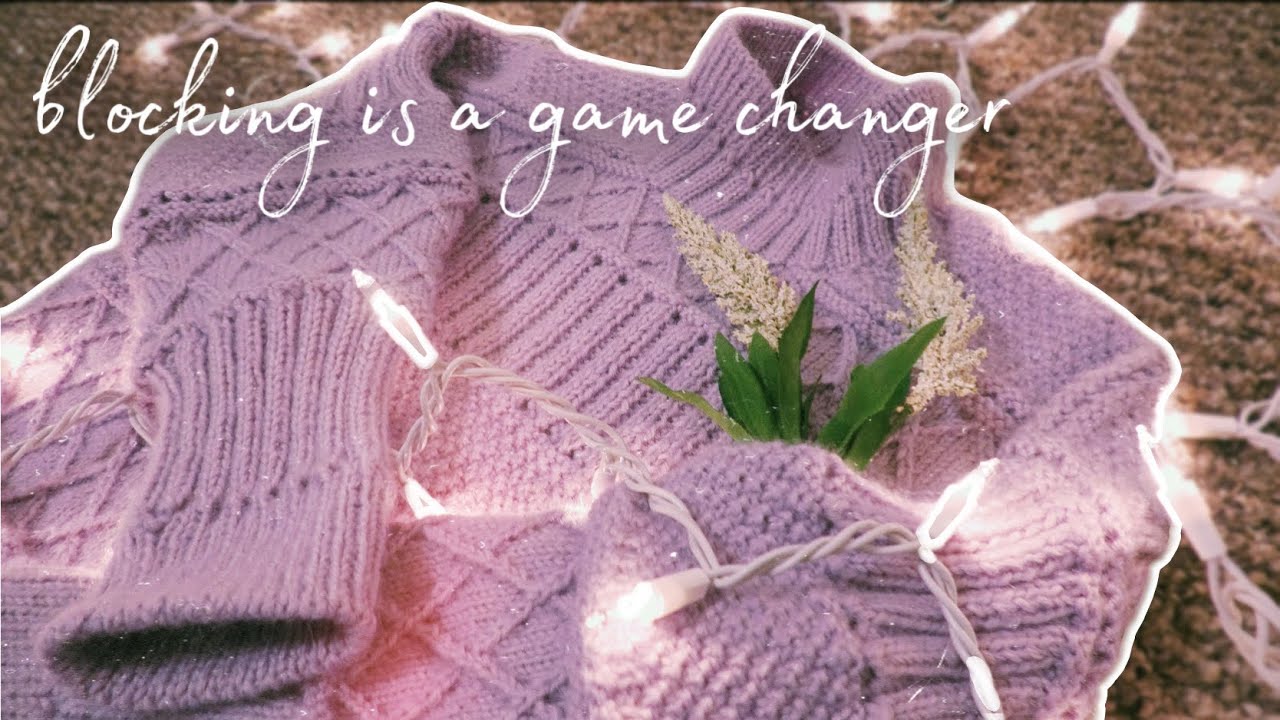 BLOCKING MY INGRID SWEATER | finishing my sweater