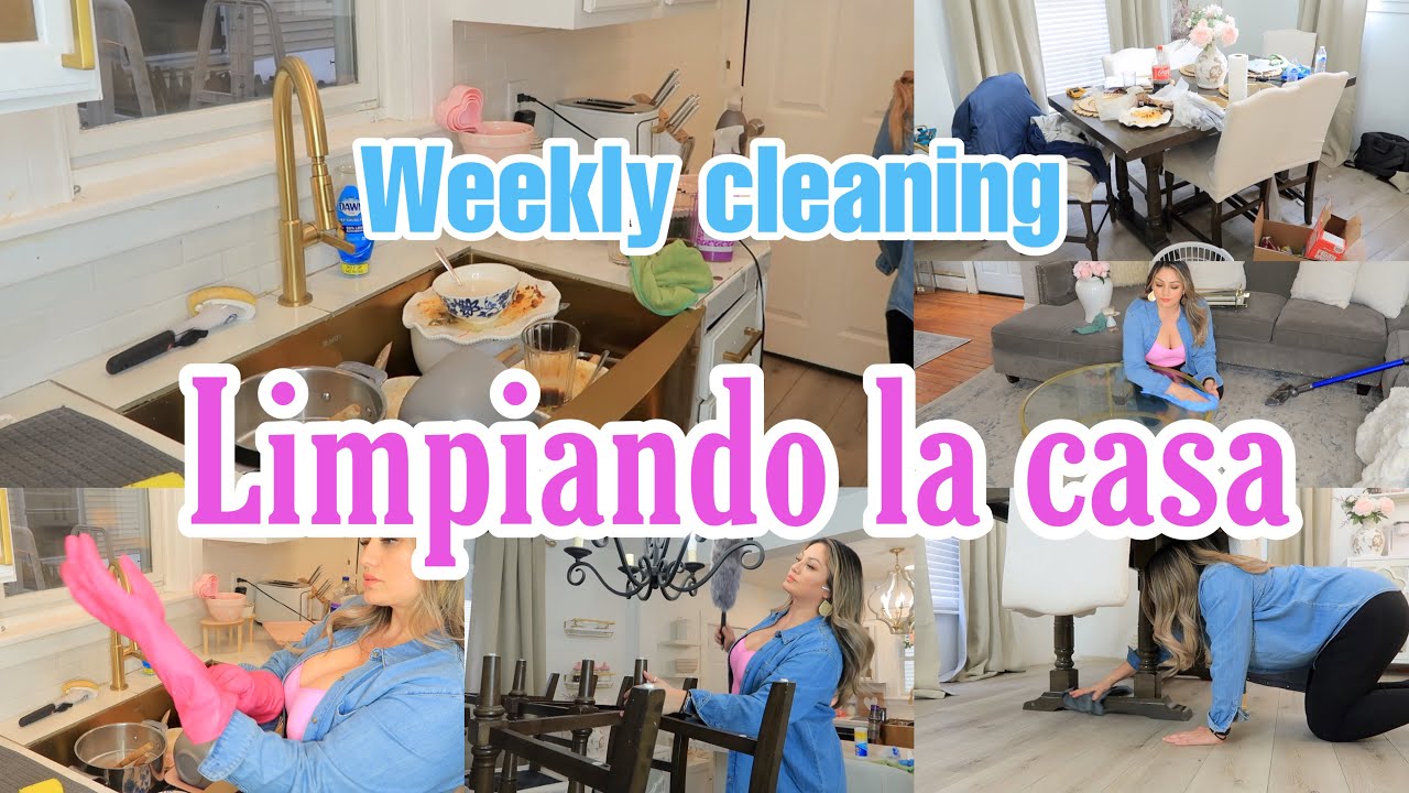 COMO LIMPIAR MI CASA 💜 LIMPIA COCINA Y COMEDOR FÁCIL Y RÁPIDO | VIDEOS DE LIMPIEZA 🧼🪣