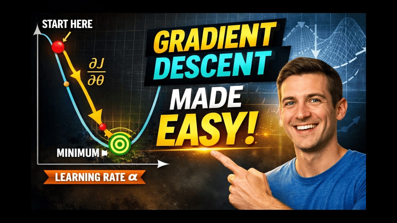 Gradient Descent Intuition Made Simple (Step-by-Step Explanation)