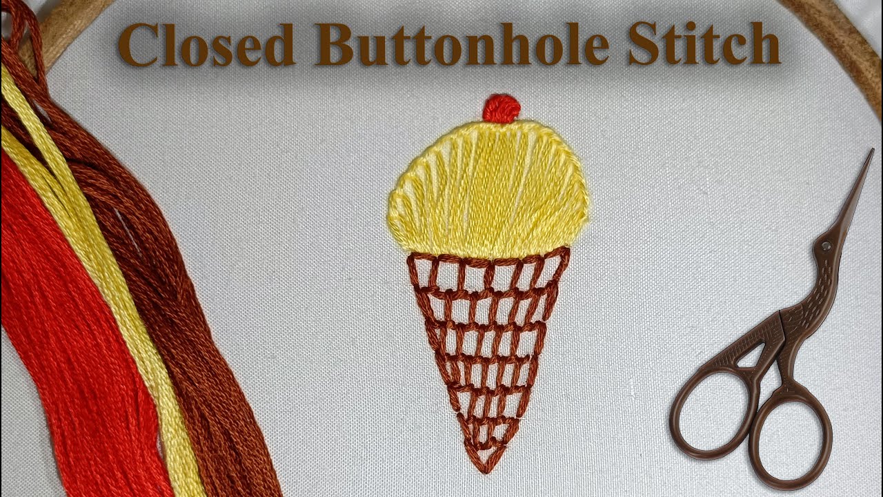 Closed Buttonhole Stitch  |  SY Embroidery