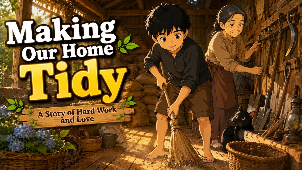 Episode 10 | Helping Grandma Clean | A Heartwarming Ghibli Story | Ghibli Style: Lessons of Love