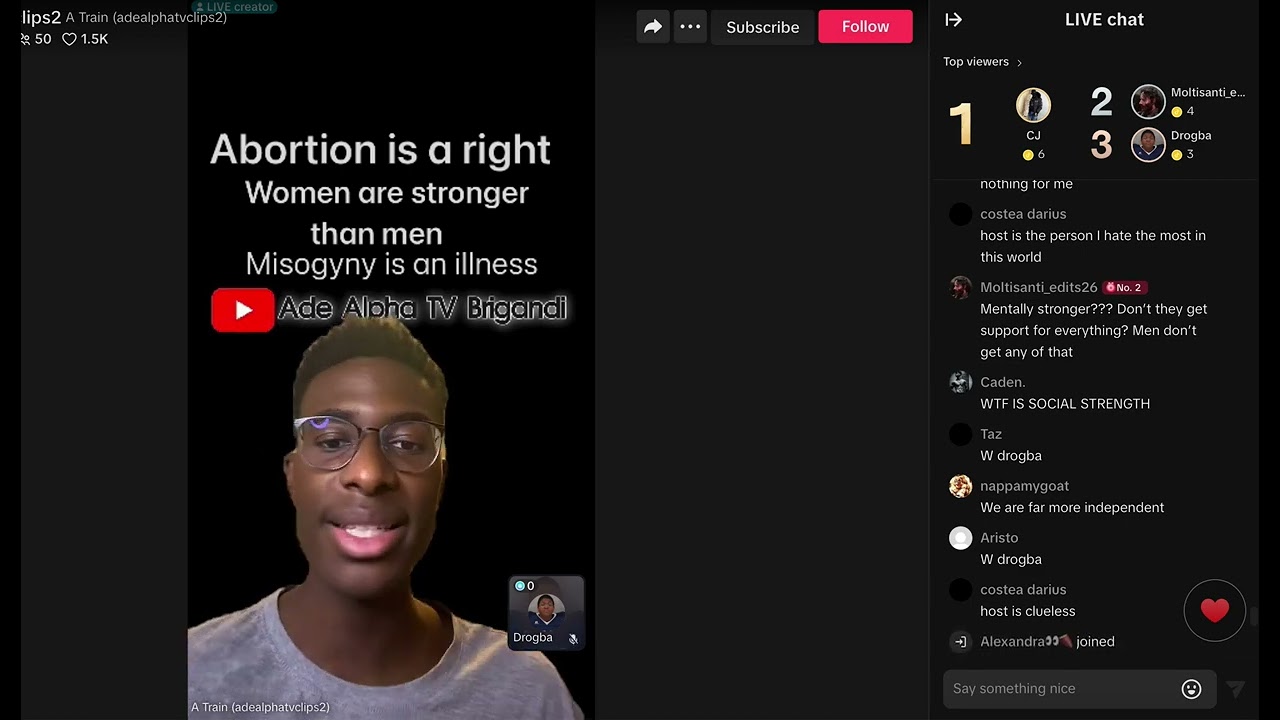 TIKTOK DEBATES : Abortion , Misogyny , Women  12/10/24