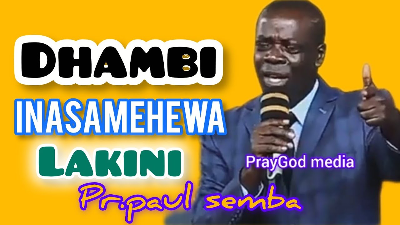 “Onyo Kubwa: Dhambi Inasamehewa Lakini Matokeo Yake Hayafutiki!”||paul semba#mahubiri tv#davidmbaga