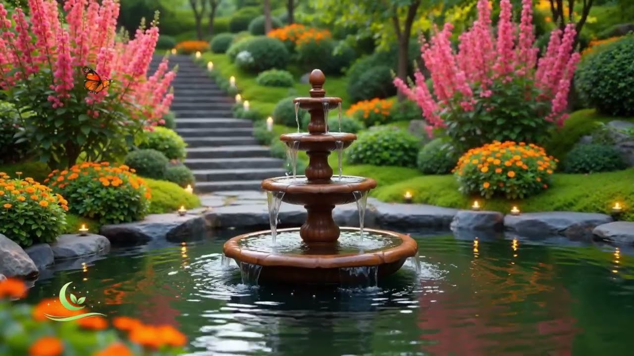 Healing Piano Music & Water Sounds🌿Relaxing Calming Music for Meditation and Emotional Balance