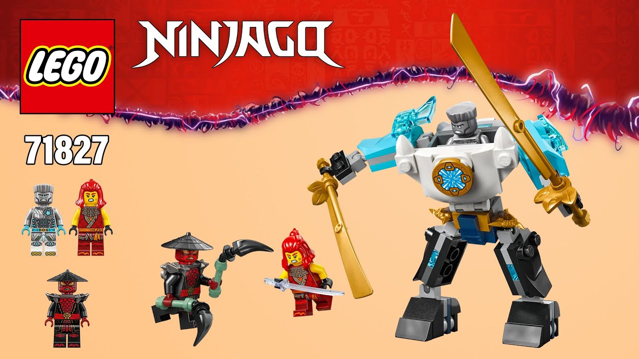 LEGO® NINJAGO® Zane’s Battle Suit Mech (71827)[92 pcs] Building Instructions @TopBrickBuilder