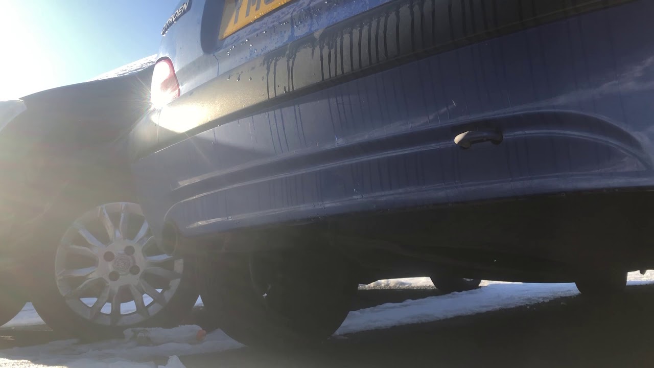 Saxo VTR cold start 4-2-1 manifold with straight pipe