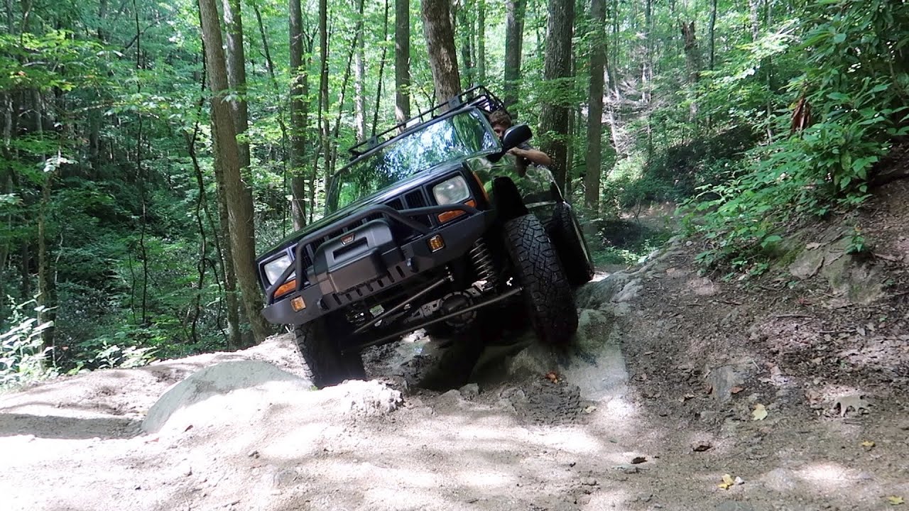 Trail Riding on Hurricane Creek Road/ The Jeep couldn't make it home..