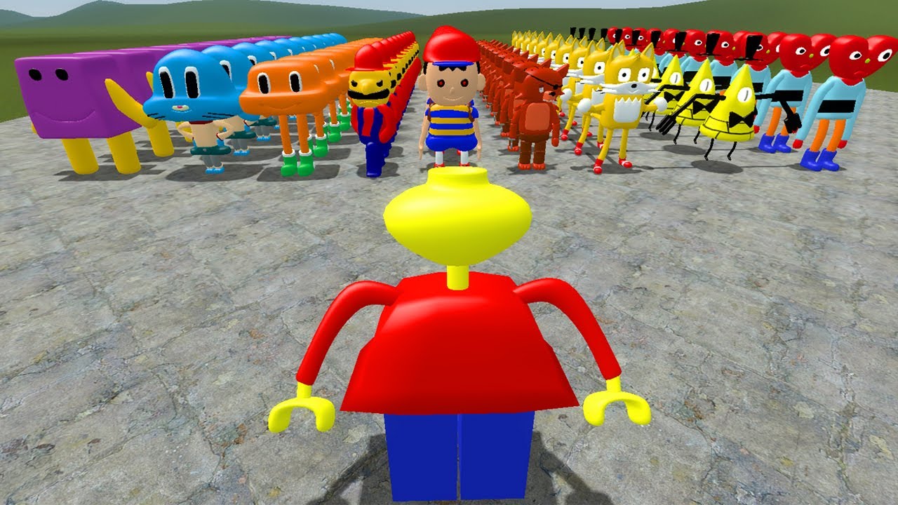 PLAYING AS LEGO MAN IN 3D MEMES SANIC CLONES in Garry's Mod