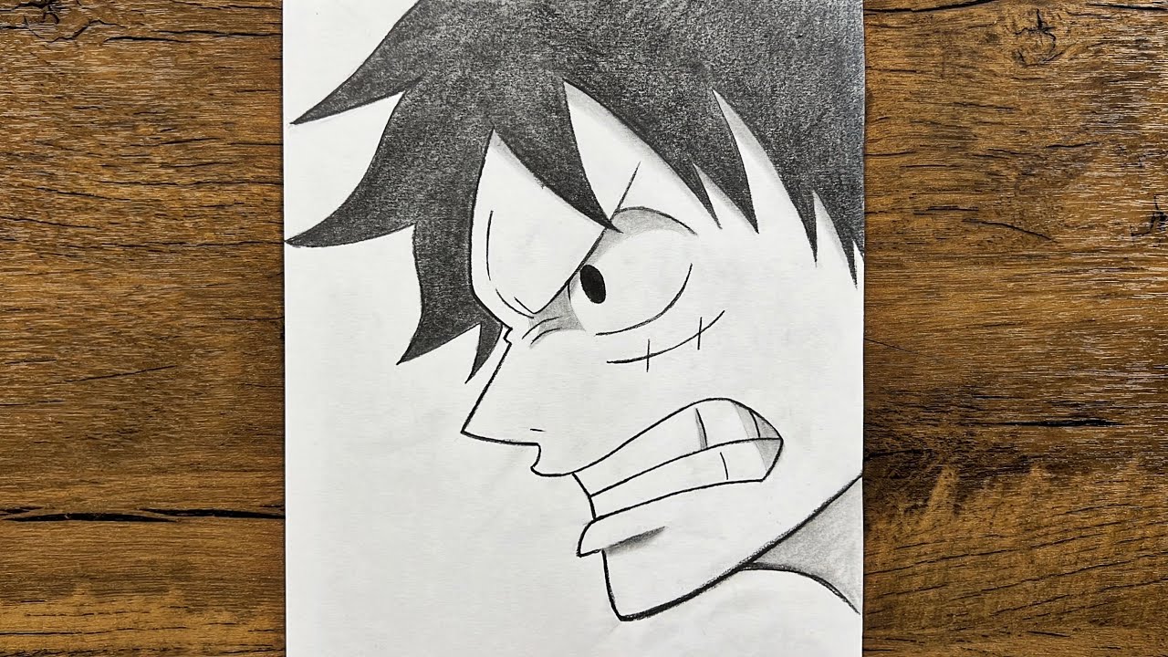 Anime drawing tutorial | How to draw luffy step-by-step