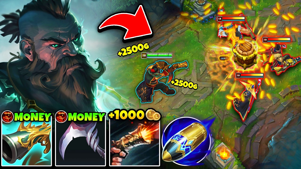 OMG! THIS GANGPLANK GOLD HACK IS SO BROKEN! (BANKPLANK BUILD)