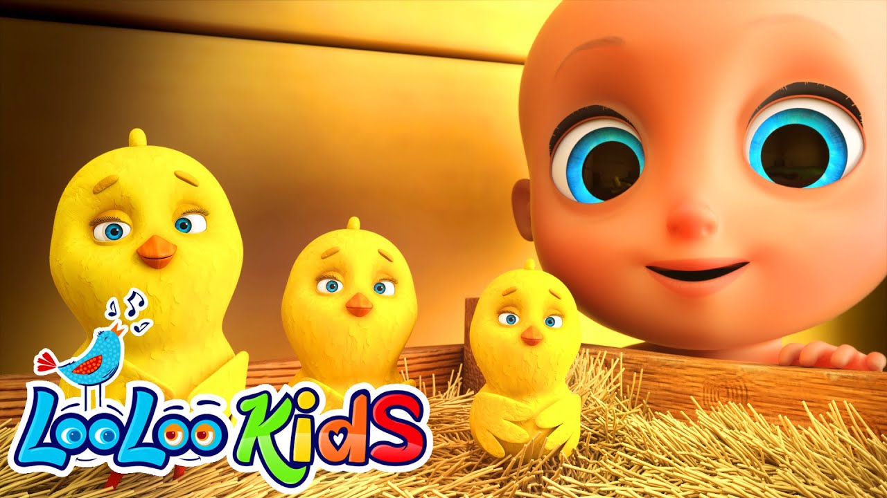 Infantis Músicas - OS PINTINHOS + Dança do Patinho 🐥 Vídeos educativos para crianças - LooLoo Kids