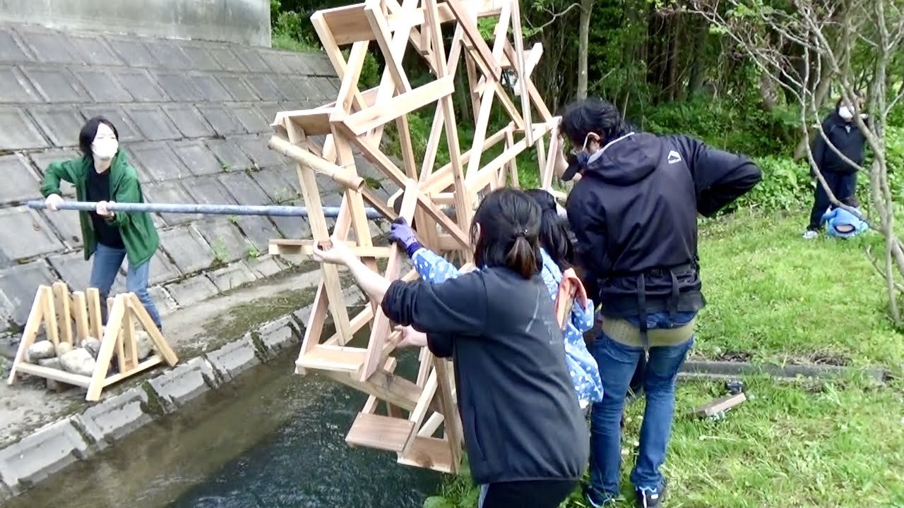 わらび座　大道具さんが水車を作ったら…【里山プロジェクト】