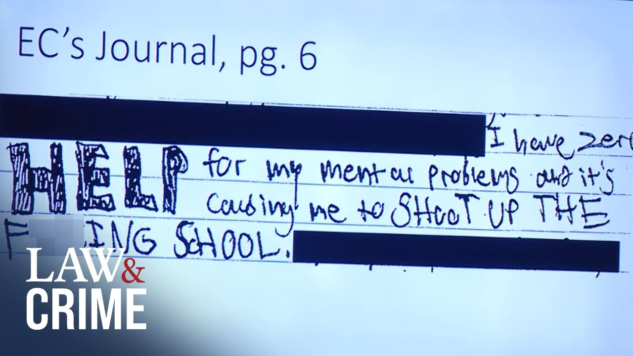 Chilling Journal Entries Uncovered From Oxford School Shooter Ethan Crumbley