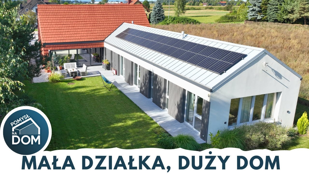 Tania działka i duży dom parterowy 220m² - Pomysł na Dom #138