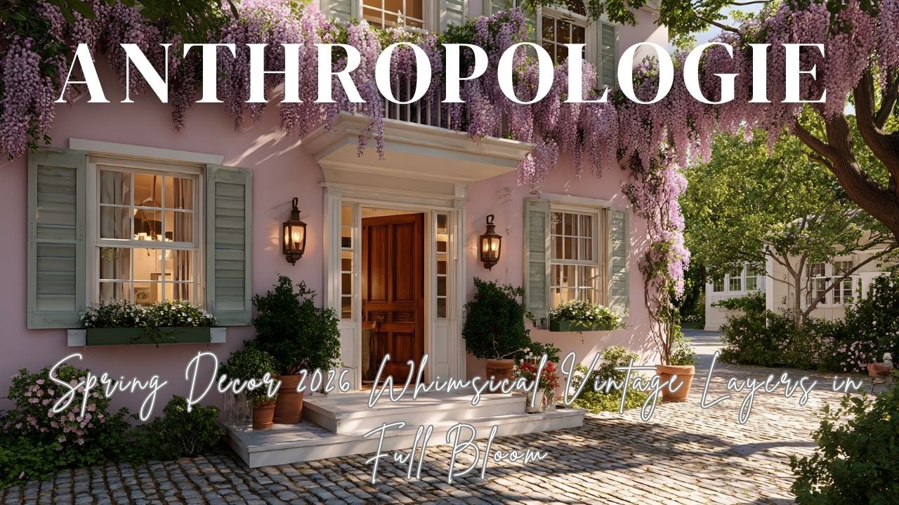 Весенний декор 2026 от Anthropologie Home – Причудливые винтажные многослойности во всей красе