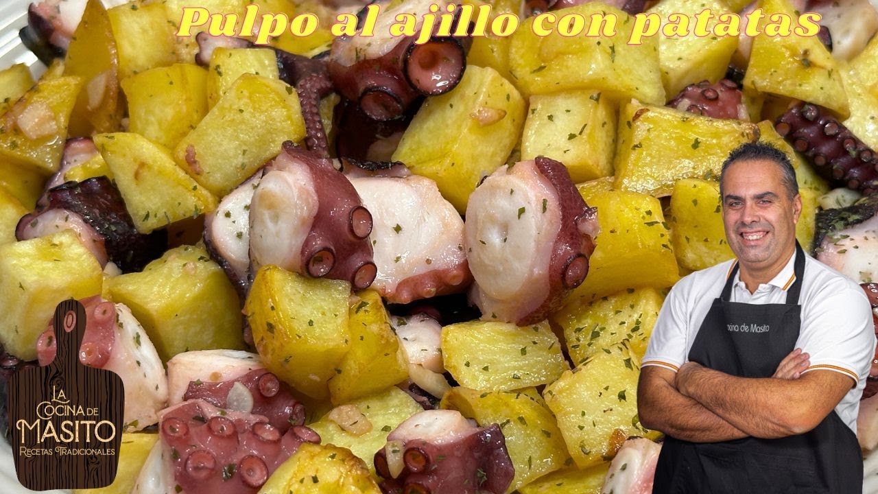 Uno de los MEJORES APERITIVOS el PULPO AL AJILLO