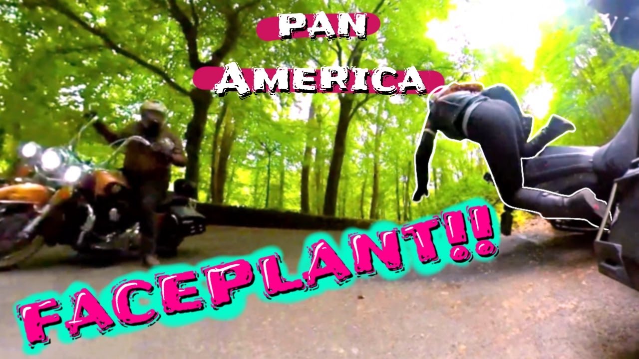 She DROPS a new Harley Davidson Pan America - This is why you wear a HELMET!